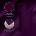 thumbnail image 6 of for iPhone 13 Case, iPhone 14 Case, Silicone Ultra Slim Shockproof Protective Phone Case with [Soft Anti-Scratch Microfiber Lining], 6.1 inch, Wine Red, 6 of 13