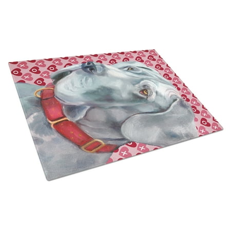 

Caroline s Treasures LH9563LCB Great Dane Hearts Love and Valentine s Day Glass Cutting Board Large 12H x 16W