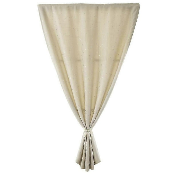 Double Blackout Curtains Modern Light Blocking Privacy Protection Room Decoration for Home Bedroom Kids Room Beige 90x150cm 1Set