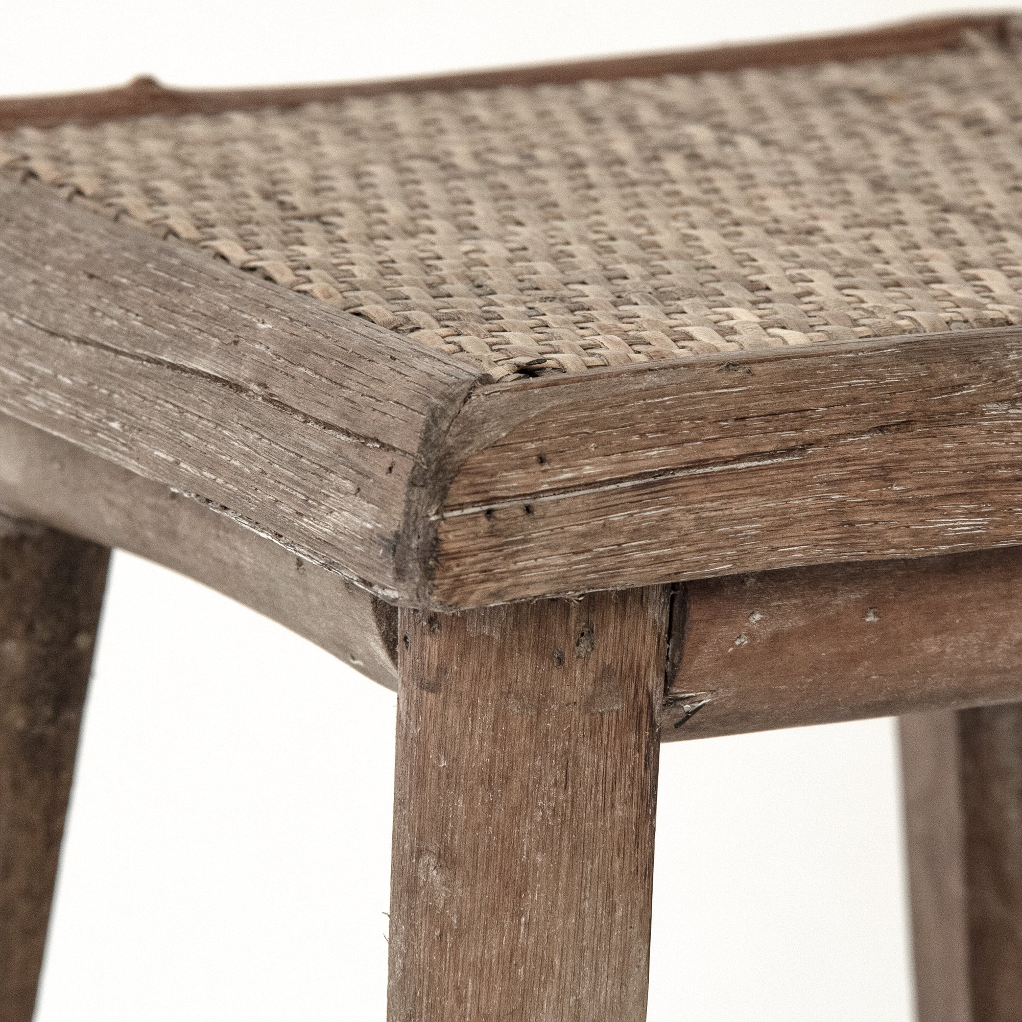 Espresso Rattan Stool