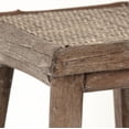 thumbnail image 3 of Espresso Rattan Stool, 3 of 3