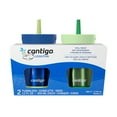 thumbnail image 2 of Contigo Kids Leighton Spill-Proof Stainless Steel Tumbler with Straw, 12 oz (354 ml), Blue & Green, 2 Pack, 2 of 7