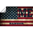 thumbnail image 2 of Bangor ME Maine Penobscot County Vintage US Flag Decal Bumper Sticker 3M Vinyl 3" x 5", 2 of 3