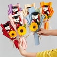 thumbnail image 7 of Dmlowu 2026 Graduation Bear Bouquet, Stuffed Animals with Knitted Sunflower, Handwoven Plush Graduation Gifts for Her Him, Graduation Decorations 2026 with Cup Gown, 7 of 7