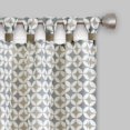 thumbnail image 3 of Mississippi Cuff Tab Top Window Curtain Panel - 52x63 - Taupe/Silver, 3 of 3
