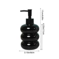 thumbnail image 3 of Refillable Liquid Hand Soap Dispenser with Pump for Bathroom and Kitchen, Glass Bottle, 350ml, Leak-Proof, Reusable, Stylish Design, 3 of 6