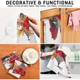 thumbnail image 4 of Unique Flowers Chicken Kitchen Tea Towels 4 Pack Absorbent Hand Dish Towels, Easter Dishcloths Lint-Free 18x28 Inch Fast Drying for Cooking Baking Home Clean, 4 of 7