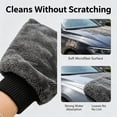 thumbnail image 6 of TTJ Dual-Sided Twist Cloth Car Wash Mitt with Chenille Strands, Polyester Duster Glove for Auto Cleaning, 6 of 7