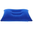 thumbnail image 6 of SEWOART Inflatable Travel Pillow Blue Flocked Fabric Easy Inflation for Camping Hiking 1Pack, 6 of 8