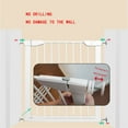 thumbnail image 5 of Gamvdout Stair Gate for Dogs, Extra Wide Pet Safety Gate, Tall 75Cm Dog Gate Indoor Extendable Stair Gate, No Drilling/White/75-82Cm, 5 of 8