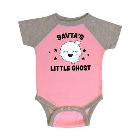 

Inktastic Cute Savta s Little Ghost with Stars Gift Baby Girl Bodysuit