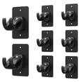 thumbnail image 1 of Soporte autoadhesivo Wabboreq para barra de cortina, 8 unidades, negro, 1 of 7