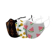 Two-Layer Reusable Kids Face Mask with Adjustable Earloop (3-Pack)