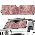 thumbnail image 2 of FUIALDOLG Pink Cherry Blossom Windshield Sun Shade for Car Off-road Vehicle SUV Truck (52.95x16.14 Inches), Sun Shade Windshield, Shades for Windows, Protector Blocks UV, Funny Car Decor, 2 of 7