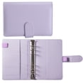 thumbnail image 1 of A6 Leather Journal Refillable Notebook Spiral Diary Binder Portfolio Study Notebooks for Note Taking Diaries for Women Note Pad Notebook Journal for Work Study Note Taking Office Supplies, Purple, 1 of 7