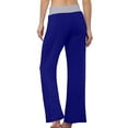thumbnail image 7 of Womens Casual Wide Leg Sweatpants Drawstring High Waist Loose Yoga joggers Pants, 7 of 7
