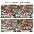 thumbnail image 7 of ODIKA 5'x7' Washable Area Rug Graphic Funky Aesthetic Checkerboard Men Cartoon Alt Dice Playful for Small Living Room, Bedroom, Easy Care, Non-Shedding, Pet Friendly, 7 of 7