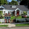 thumbnail image 5 of PHYHOO Independence Day House Flag Burlap Double Sided, Patriotic American Stars and Stripes Yard Outdoor Decor White, 5 of 6