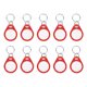 thumbnail image 1 of Uxcell 10 Pcs 13.56MHz Llaveros inteligentes regrabables para acceso, Rojo Blanco, 1 of 7