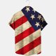 thumbnail image 4 of Camisetas de Cuello para Hombres Día de la Independencia Impresión Collar de Solapa Camiseta de Manga Corta, Tops Casuales para Hombres, 4 of 5