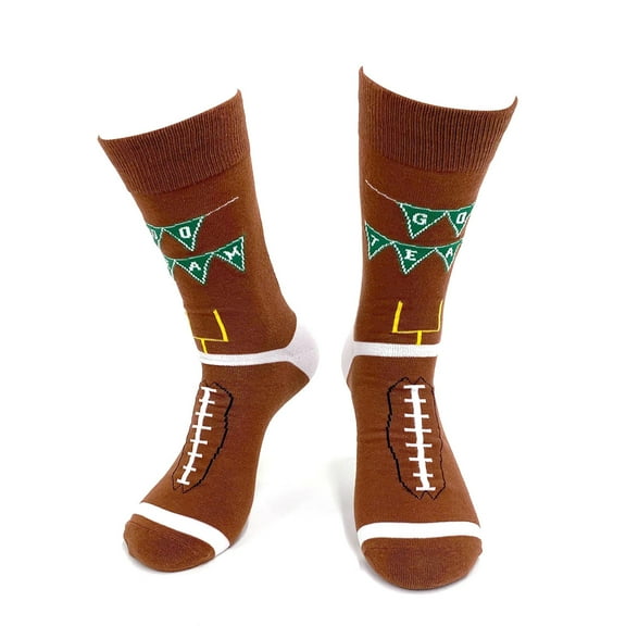 Urban-Peacock Men's Novelty Fun Socks - Football Touchdown - 1 Pair