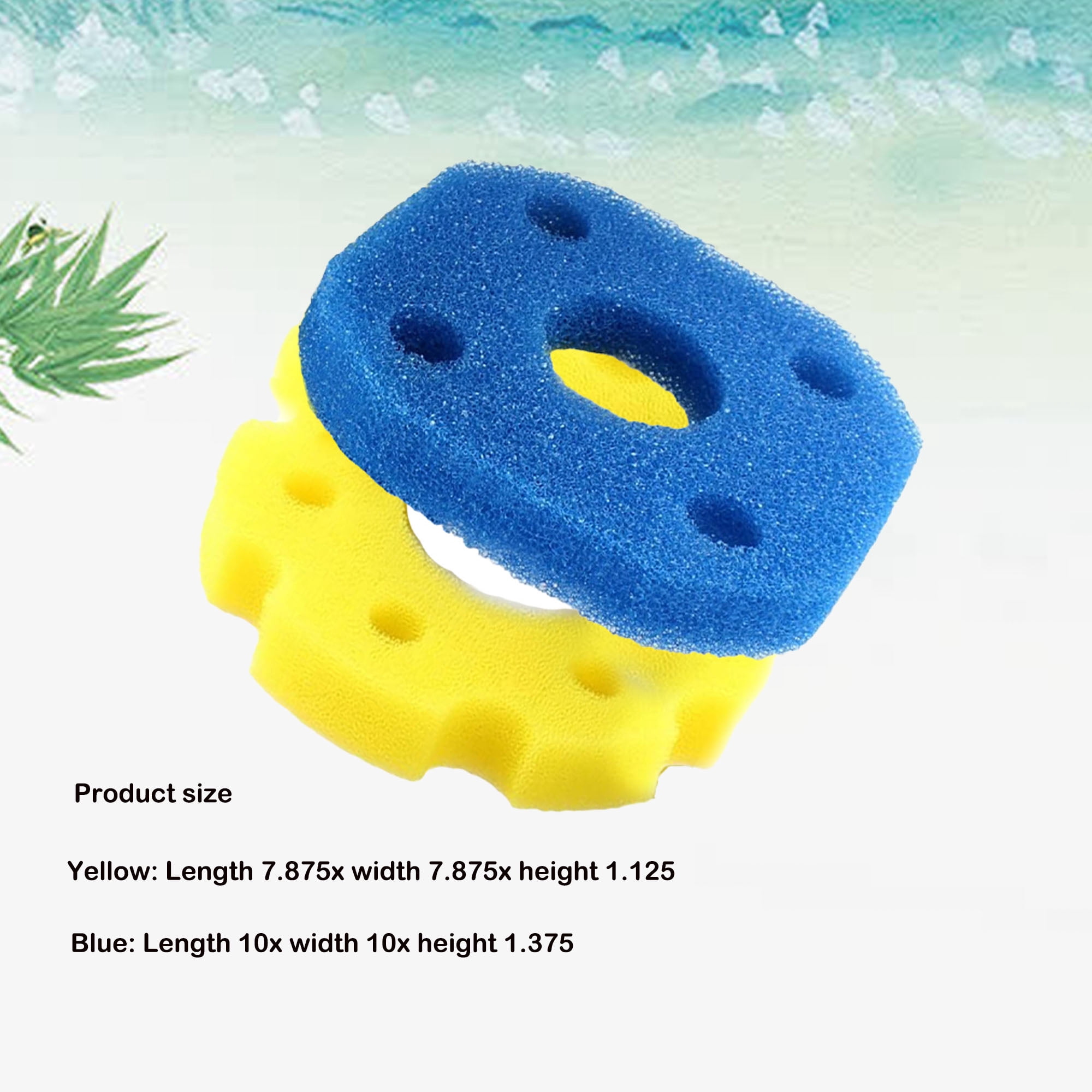 Delapan Coarse and Fine Pads,Sponge Pond Filter Pad Replacement for CPF-250 CPF-180 Pump filter, 6-Pack