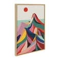 thumbnail image 2 of Kate and Laurel Sylvie MCM Mountains, Great Love Botanical and MCM Modern Wildflower Framed Canvas Wall Art Set by Rachel Lee of My Dream Wall, 3 Piece Set Natural, Colorful Nature Art for Wall, 2 of 6