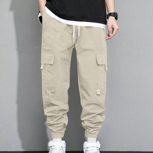 Pantalones largos para hombre, moda de primavera e invierno, pantalones deportivos casuales, pantalones para hombre