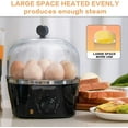 thumbnail image 3 of 304 stainless steel inside and outside Rapid Egg Cooker, 9 Capacity Electric Cooker for Hard Boiler Eggs,Poacher Eggs,Scrambled Eggs,Hard Boiled Auto Shut-Off,30 Minutes Timer Settings, 3 of 3