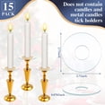 thumbnail image 3 of Vesici 15 Piezas Protectores Transparentes de Goteo para Velas de Vidrio 6,9 cm, 3 of 7