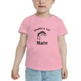 thumbnail image 2 of Fishing Daddy's Lil' Mate Funny Toddler T Shirts for Boys Girls (Pink, 5/6T), 2 of 5