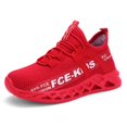 thumbnail image 2 of Kids Sneakers for Boys Girls Running Tennis Shoes Lightweight Breathable Sport Athletic for Little Kid/Big Kid Red, 2 of 5
