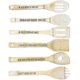 thumbnail image 1 of high quality Funny Wooden Spoon Set, 6Pcs Wooden Cooking Spoons, Engraved Wooden Coffee Spoon with Funny Sayings, Personalized Wooden Spoons, 1 of 3