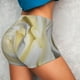 thumbnail image 4 of Fotbe White Rose Shorts Sin Costuras – Shorts Deportivos de Cintura Alta para Mujer, Elásticos para Gimnasio, Yoga, Running o Ciclismo-Small, 4 of 8