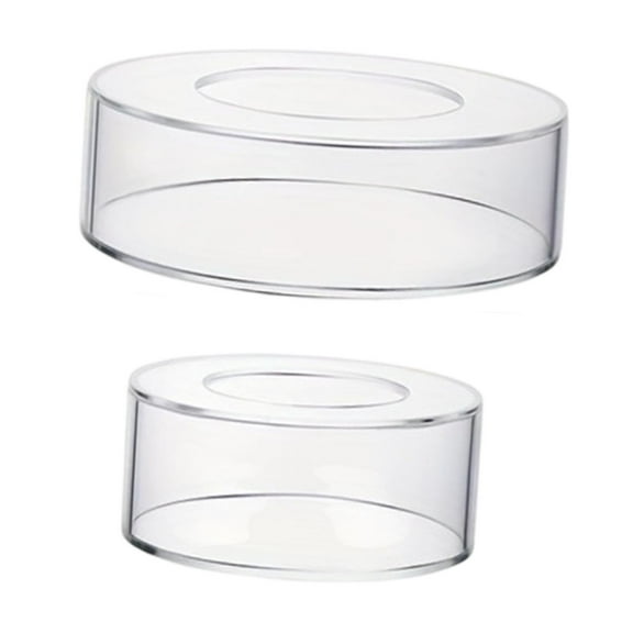 Fiocias Acrylic Cake Stand Cake Box Fillable Tabletop Decoration Base DIY Cylinder Stand