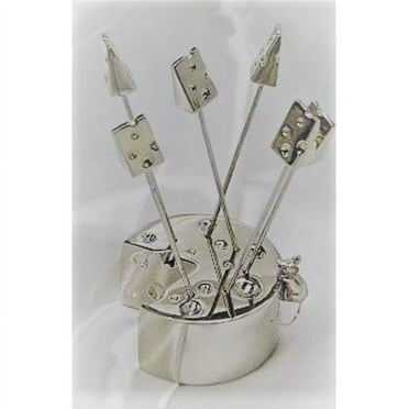 Jiallo 88709 Mice Cheese Picks Holder with 6 Picks