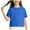 Blue, variant on Girls Cotton T-shirts, Short Sleeve Soft Crew Neck Casual Summer Tops for Girl Watermelon Red Size 6