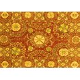 thumbnail image 1 of Ahgly Company Machine Washable Indoor Rectangle Abstract Yellow Modern Area Rugs, 3' x 5', 1 of 4