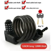 Bicycle Combination Lock, Electric Bike Combination Lock, Bike Lock, Anti-Theft Lock 566 Ring Lock,Motorcycle Electric Bike Lock, Mountain Bike Lock