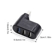 thumbnail image 4 of USB HUB USB3.0 Splitter Portátiles Portátil Estación de acoplamiento Extensor 3-Port Computer PC Mouse Teléfono Cargar Transmisión Adaptador Oficina Negro En Bolsa Monstrate EL005770-02, 4 of 7