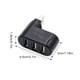 thumbnail image 4 of Computer PC Mouse Teléfono de ratón Adaptador de transmisión de carga 3-PORT USB HUB USB3.0 Splitter Laptops Docking Station Extender Office Black Funda de plástico Vogacara EL005770-01, 4 of 7
