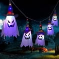 thumbnail image 1 of Lámpara de sombrero de fantasma de mago brillante con luz intermitente LED para decoración de Halloween (color), 1 of 4