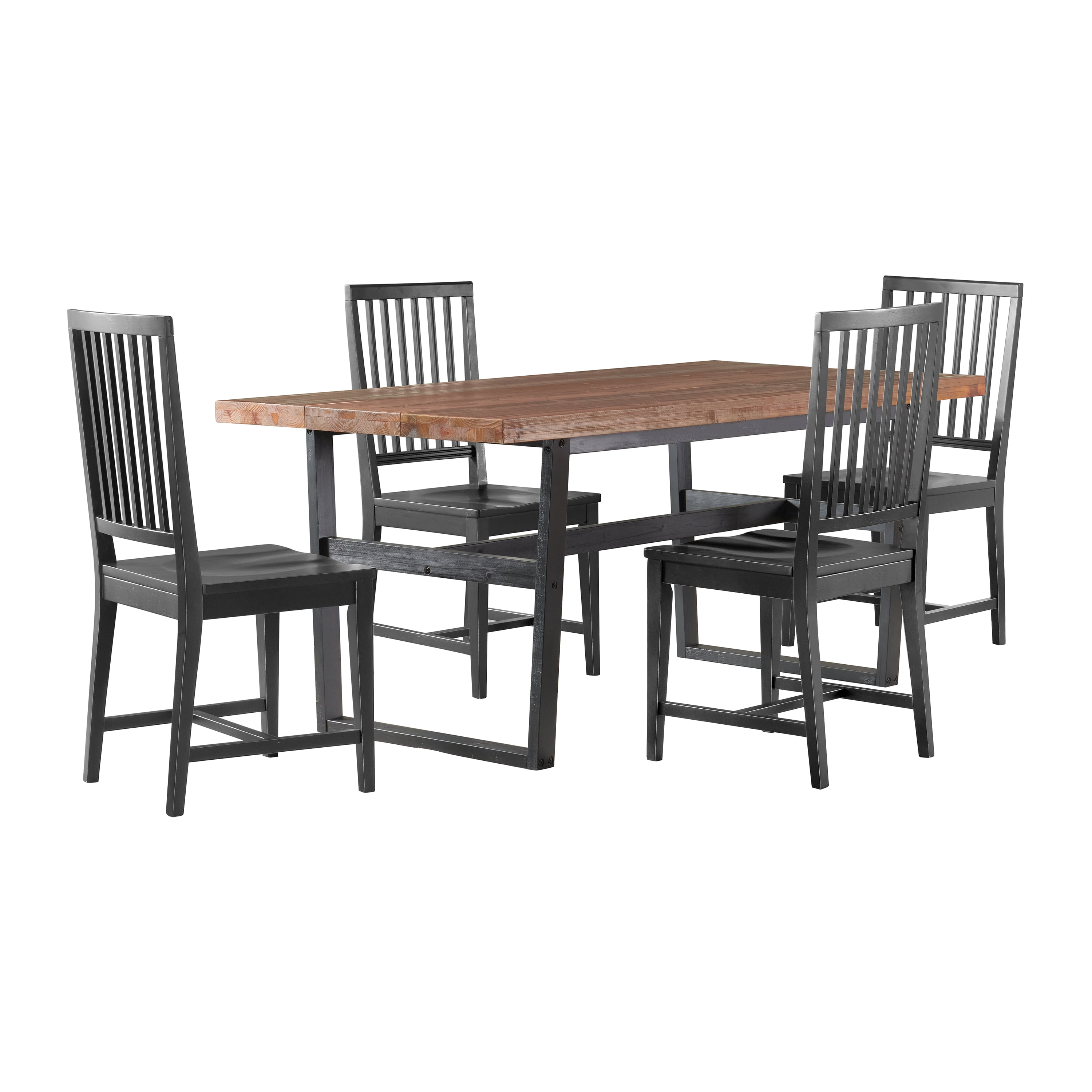 Alaterre Furniture Walden 72in. Dining Table 5-Piece Set, Cedar