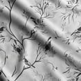 thumbnail image 1 of Soimoi Bird & Flowers PrintCotton Poplin Sewing Fabric Sold by The Yard 42 Inch WideSewing Craft Quilting/ Quilt Making Fabric -Gray1, 1 of 5