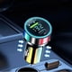 thumbnail image 1 of Cargador de coche de 60W con pantalla digital • Carga rápida QC3.0 y PD • Puertos USB dobles • Protección inteligente • Carcasa de aleación de aluminio, 1 of 7