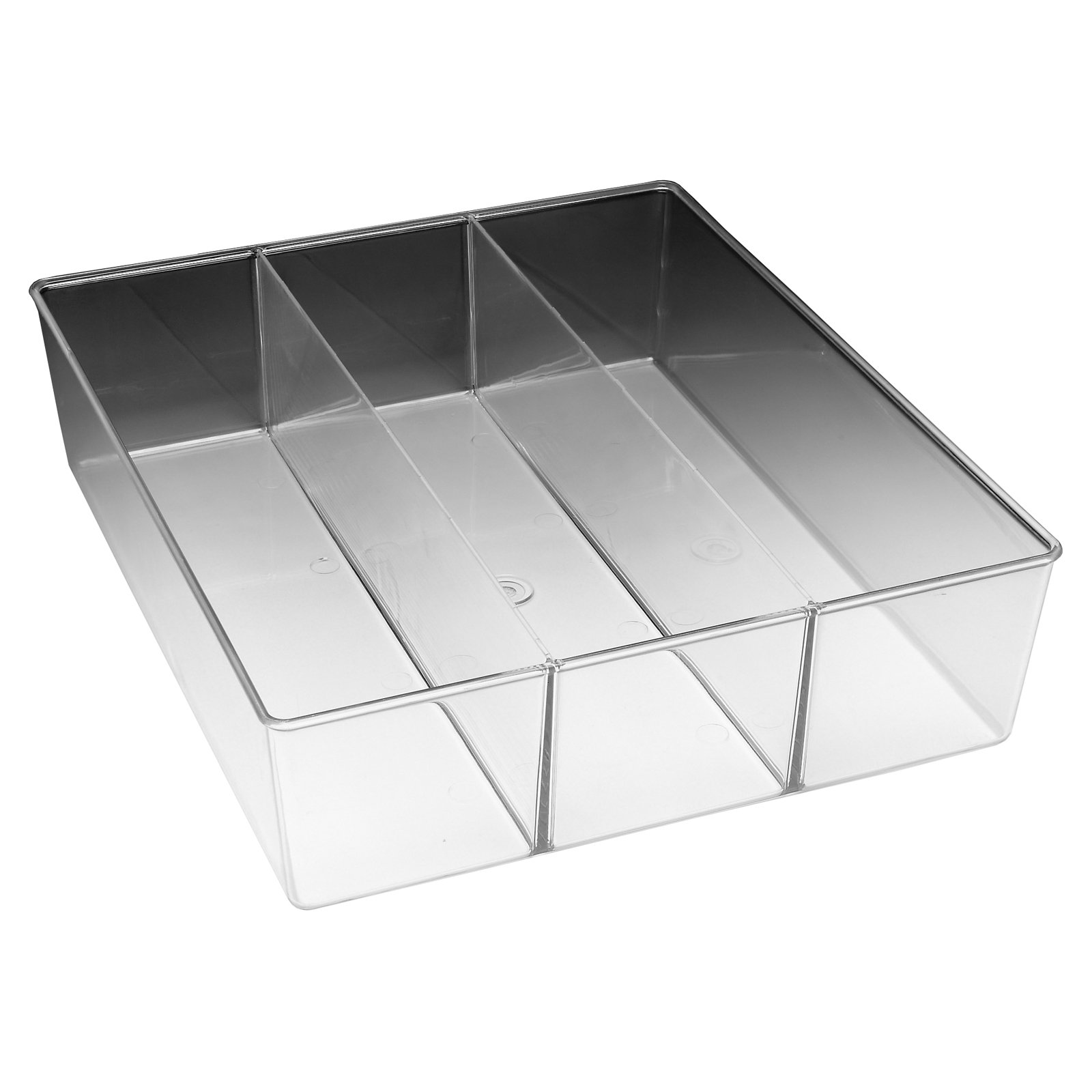 Whitmor 3 Section Small Drawer Organizer Clear by Whitmor