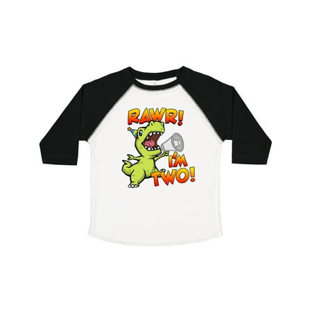 

Inktastic Rawr I m Two Dinosaur Gift Toddler Boy or Toddler Girl T-Shirt