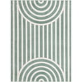 thumbnail image 2 of Unique Loom Whimsy Kids Collection Area Rug - Lines (5' 1" x 7' 1" Rectangle Soft Green/Ivory), 2 of 9