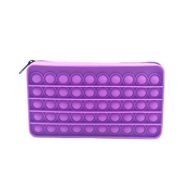 Wdftyju Estuche para lápices, bolsa de almacenamiento de papelería con burbujas de silicona sensoriales simples para niños Wdftyju 5ym8kd2sc1qt3yv2D05