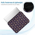thumbnail image 2 of FORMRS 15-15.6 inch Laptop Sleeve Case Soft Carrying Quilted Computer Bag Cover, Purple Flowers Pattern, 2 of 7